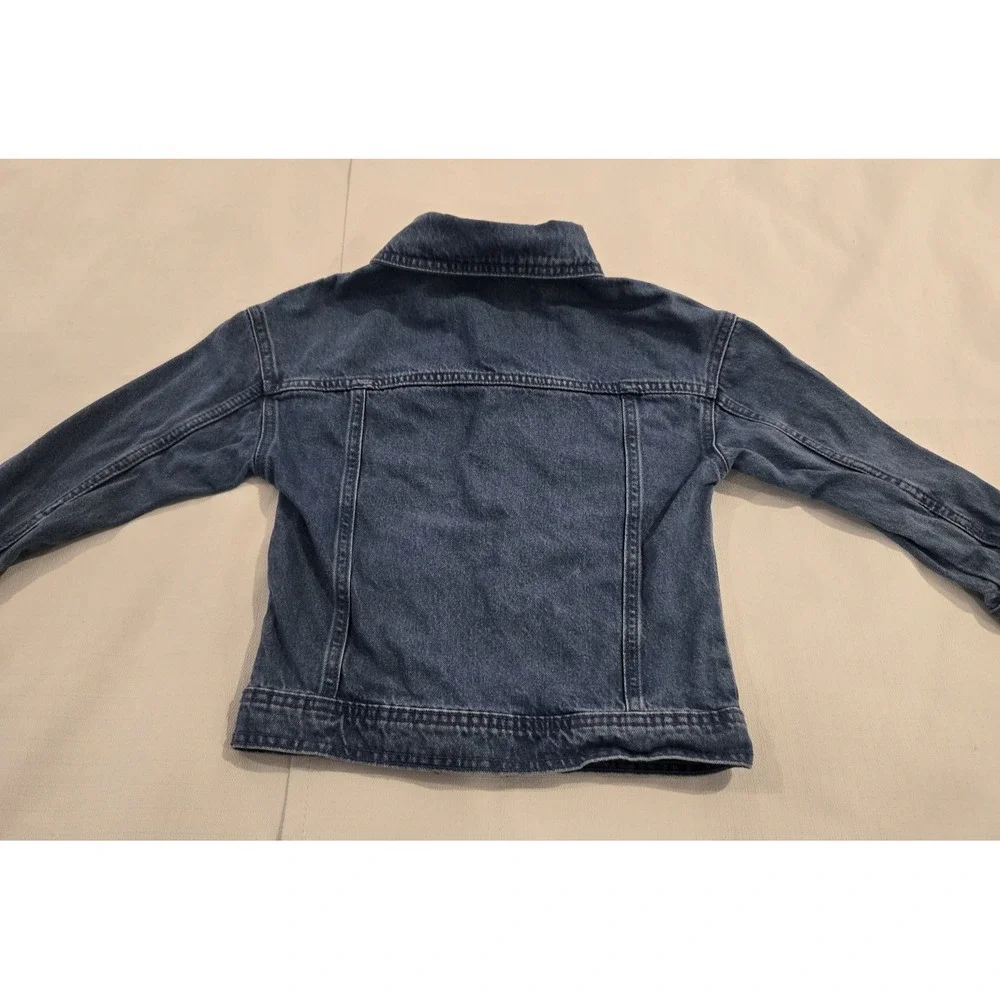 Disney Mickey Mouse Child's Button Front Denim Classic Blue Jean‎ Jacket Sze 5